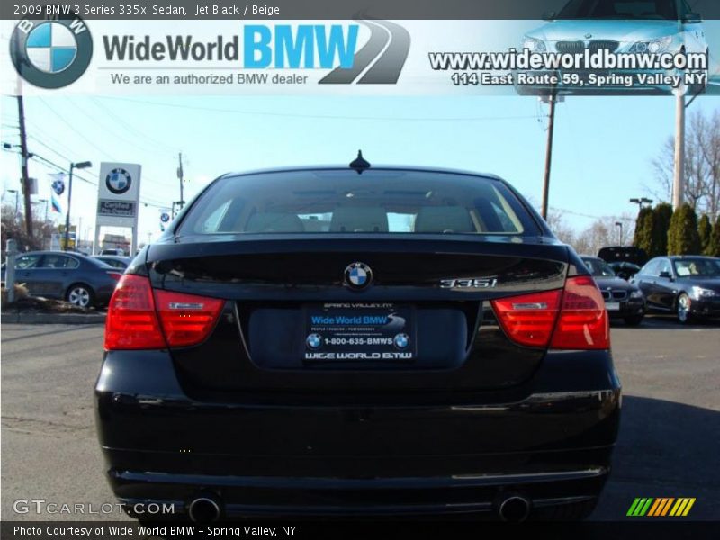 Jet Black / Beige 2009 BMW 3 Series 335xi Sedan