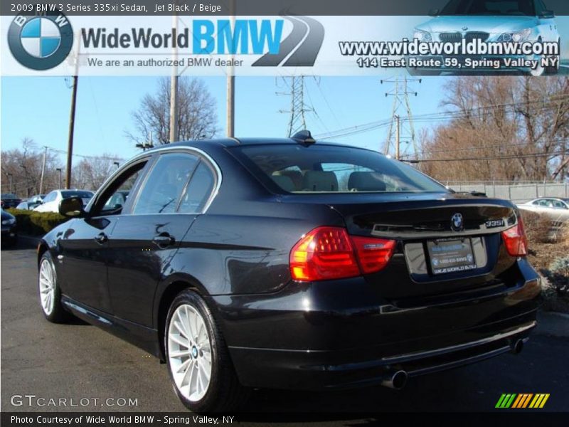 Jet Black / Beige 2009 BMW 3 Series 335xi Sedan