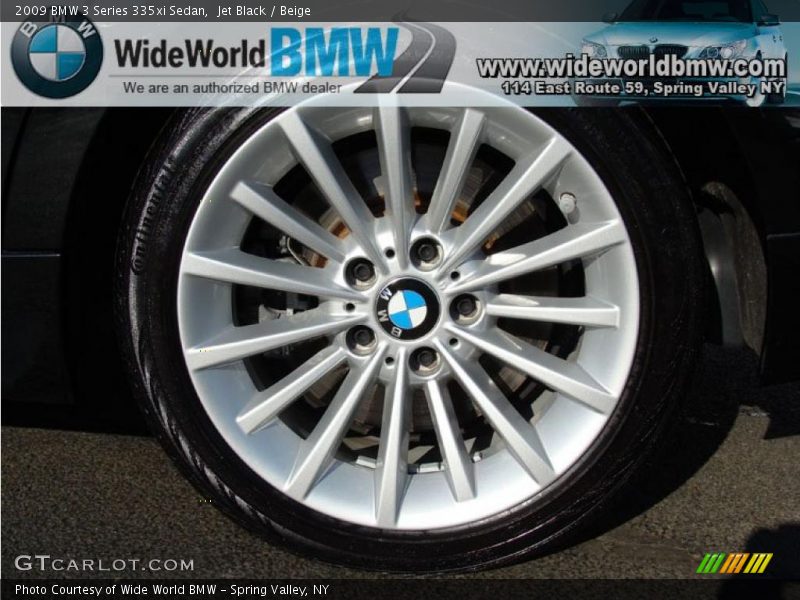 Jet Black / Beige 2009 BMW 3 Series 335xi Sedan