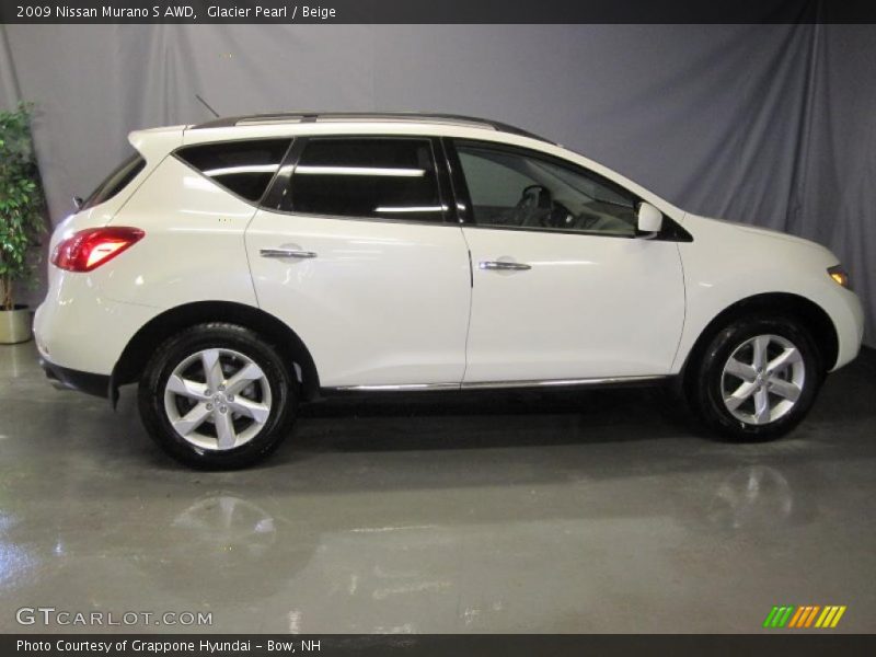Glacier Pearl / Beige 2009 Nissan Murano S AWD