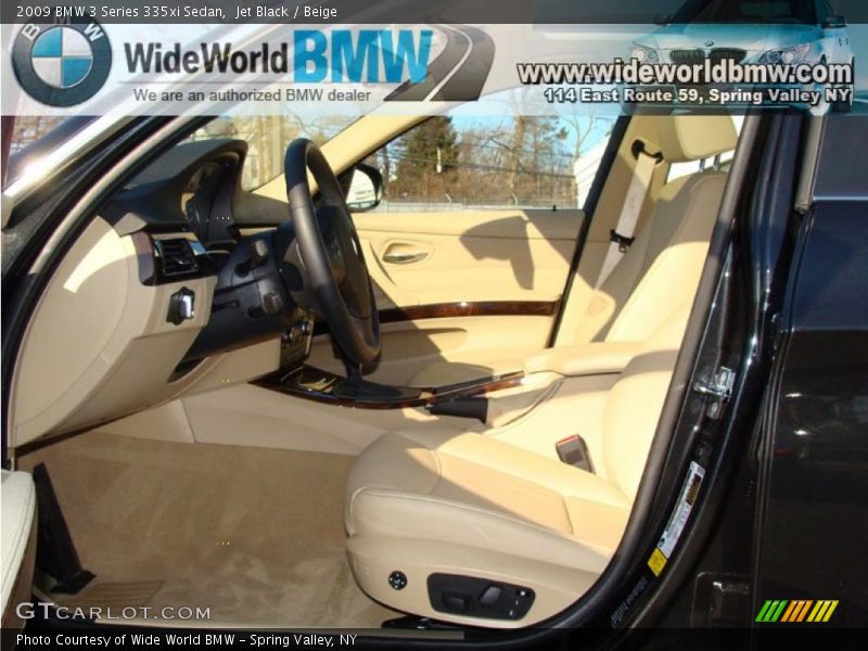 Jet Black / Beige 2009 BMW 3 Series 335xi Sedan