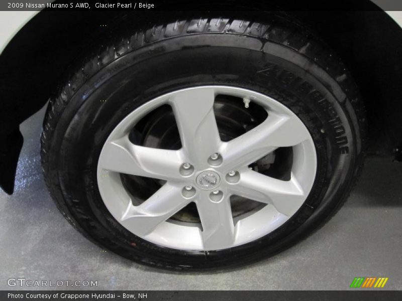 Glacier Pearl / Beige 2009 Nissan Murano S AWD