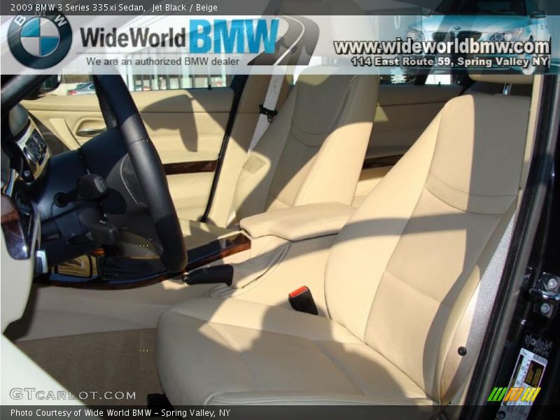 Jet Black / Beige 2009 BMW 3 Series 335xi Sedan
