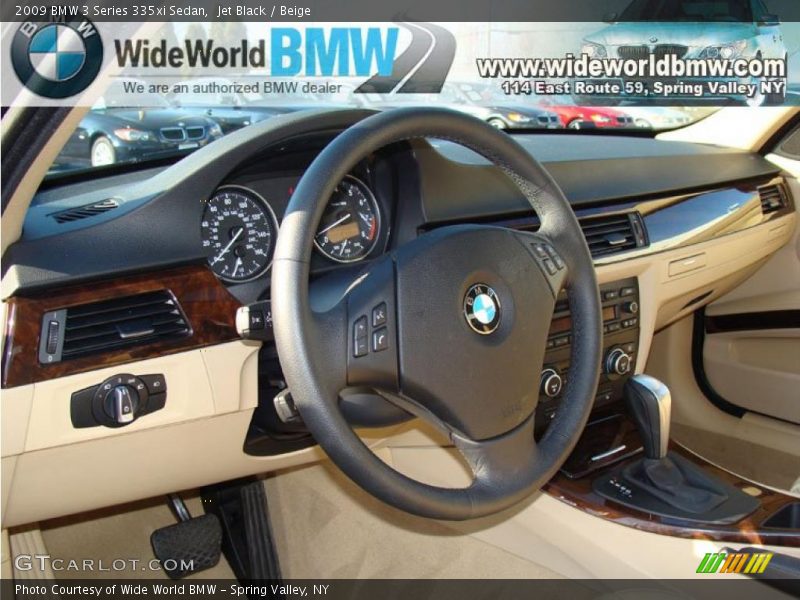 Jet Black / Beige 2009 BMW 3 Series 335xi Sedan