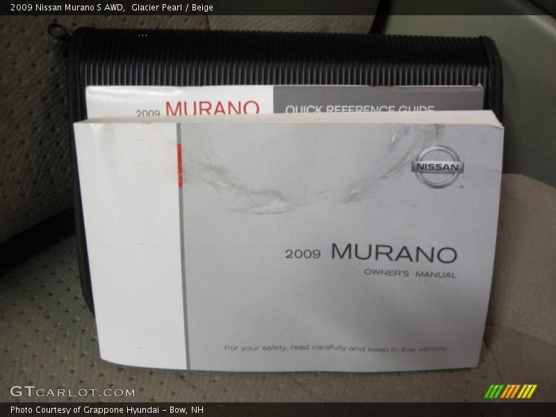 Glacier Pearl / Beige 2009 Nissan Murano S AWD