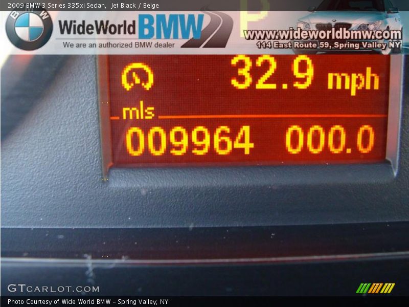 Jet Black / Beige 2009 BMW 3 Series 335xi Sedan