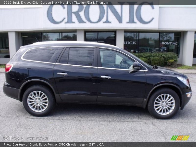 Carbon Black Metallic / Titanium/Dark Titanium 2010 Buick Enclave CXL