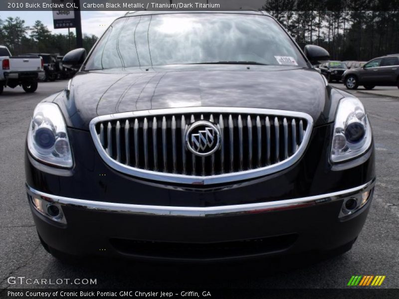 Carbon Black Metallic / Titanium/Dark Titanium 2010 Buick Enclave CXL