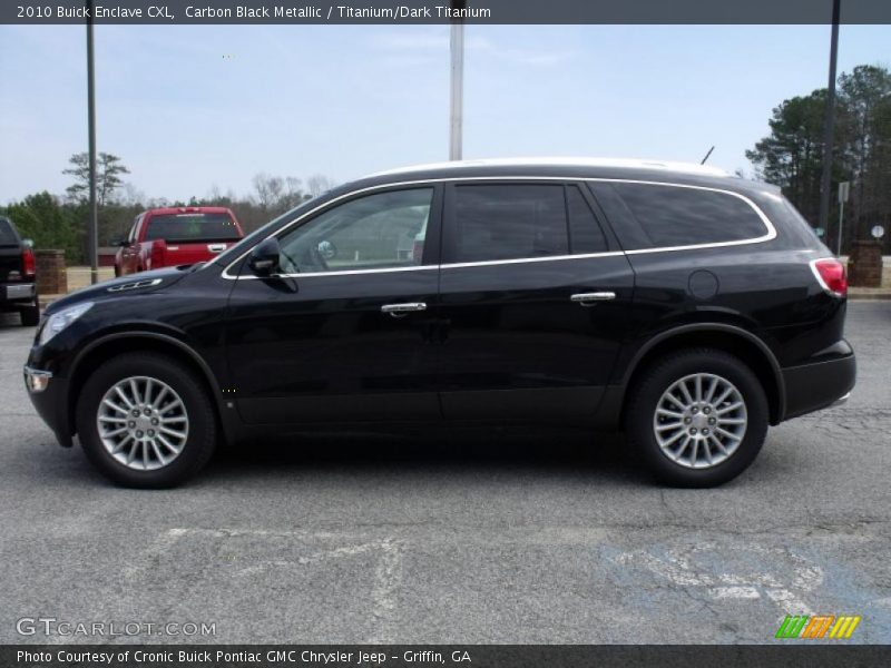 Carbon Black Metallic / Titanium/Dark Titanium 2010 Buick Enclave CXL