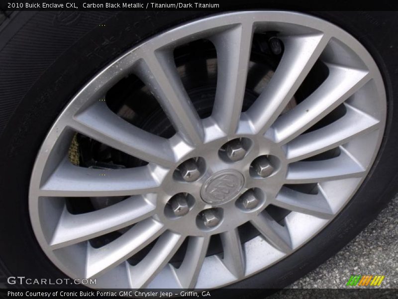 Carbon Black Metallic / Titanium/Dark Titanium 2010 Buick Enclave CXL