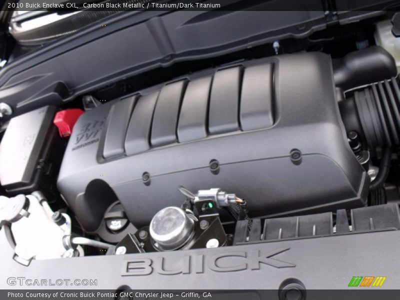 Carbon Black Metallic / Titanium/Dark Titanium 2010 Buick Enclave CXL