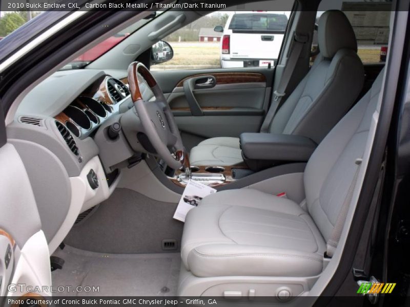Carbon Black Metallic / Titanium/Dark Titanium 2010 Buick Enclave CXL