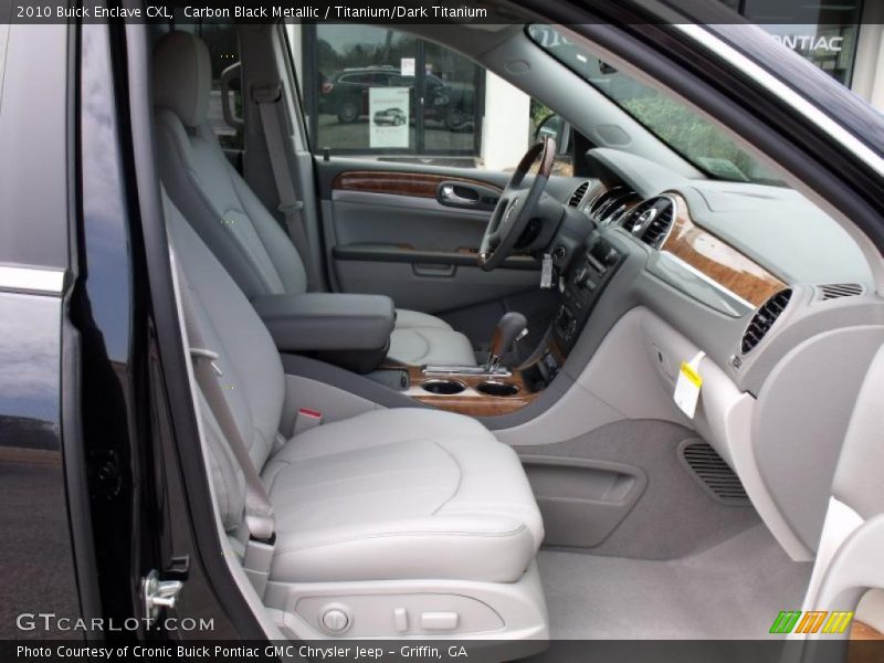 Carbon Black Metallic / Titanium/Dark Titanium 2010 Buick Enclave CXL
