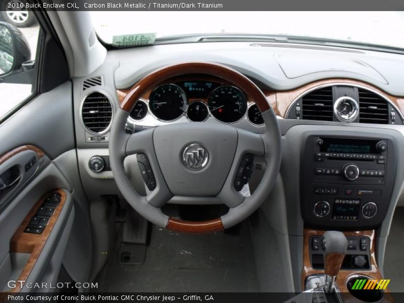 Carbon Black Metallic / Titanium/Dark Titanium 2010 Buick Enclave CXL