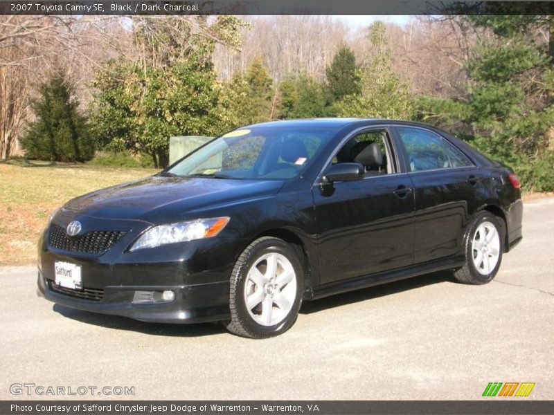 Black / Dark Charcoal 2007 Toyota Camry SE