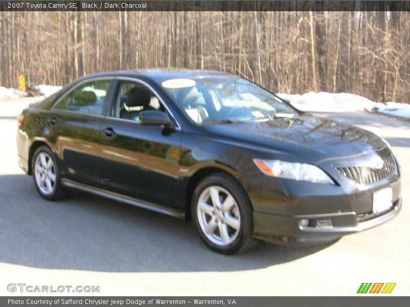 Black / Dark Charcoal 2007 Toyota Camry SE