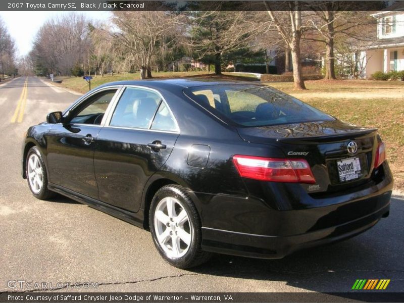 Black / Dark Charcoal 2007 Toyota Camry SE