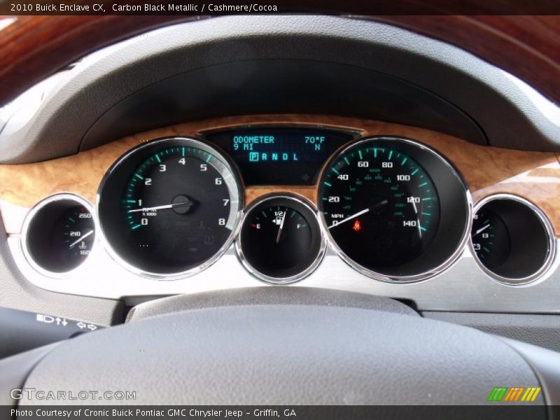 Carbon Black Metallic / Cashmere/Cocoa 2010 Buick Enclave CX
