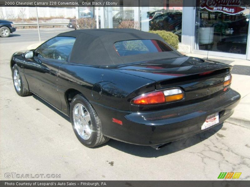 Onyx Black / Ebony 2000 Chevrolet Camaro Z28 Convertible