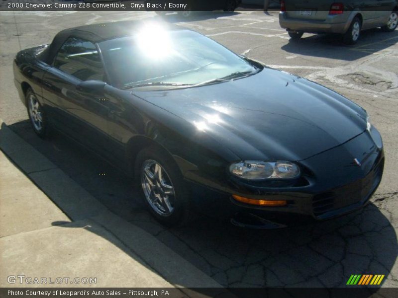 Onyx Black / Ebony 2000 Chevrolet Camaro Z28 Convertible