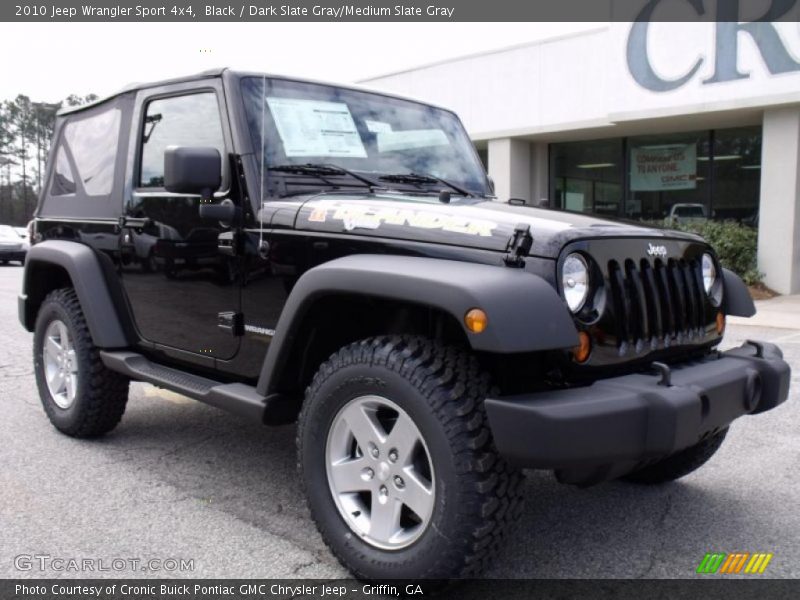 Black / Dark Slate Gray/Medium Slate Gray 2010 Jeep Wrangler Sport 4x4
