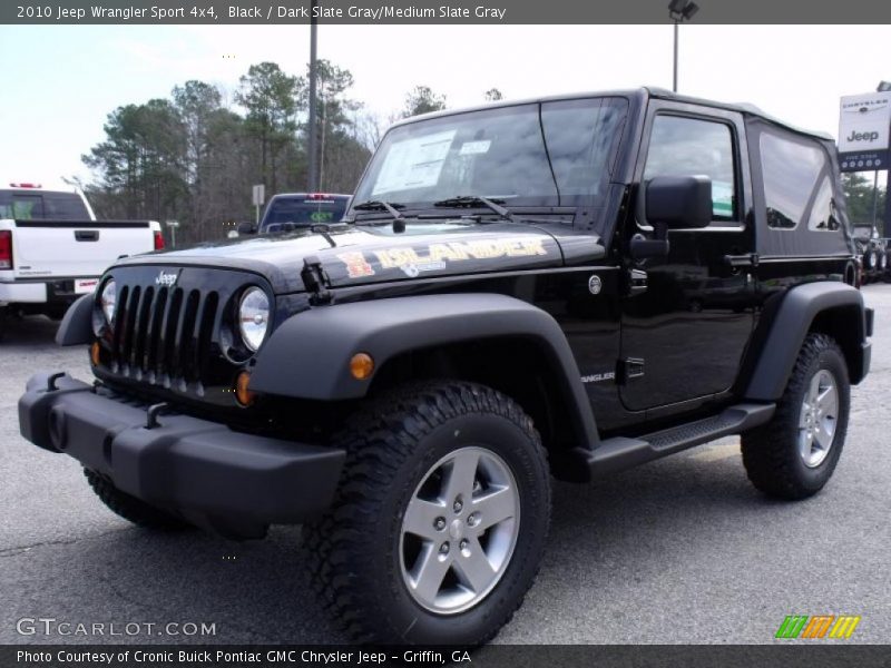 Black / Dark Slate Gray/Medium Slate Gray 2010 Jeep Wrangler Sport 4x4