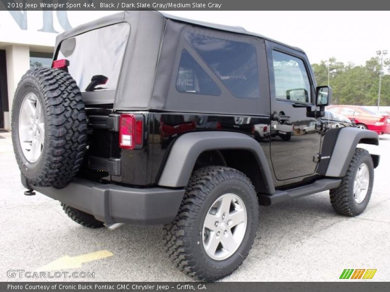 Black / Dark Slate Gray/Medium Slate Gray 2010 Jeep Wrangler Sport 4x4