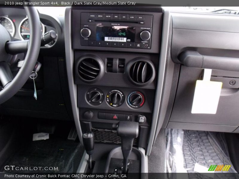 Black / Dark Slate Gray/Medium Slate Gray 2010 Jeep Wrangler Sport 4x4