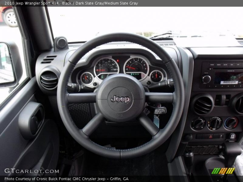 Black / Dark Slate Gray/Medium Slate Gray 2010 Jeep Wrangler Sport 4x4