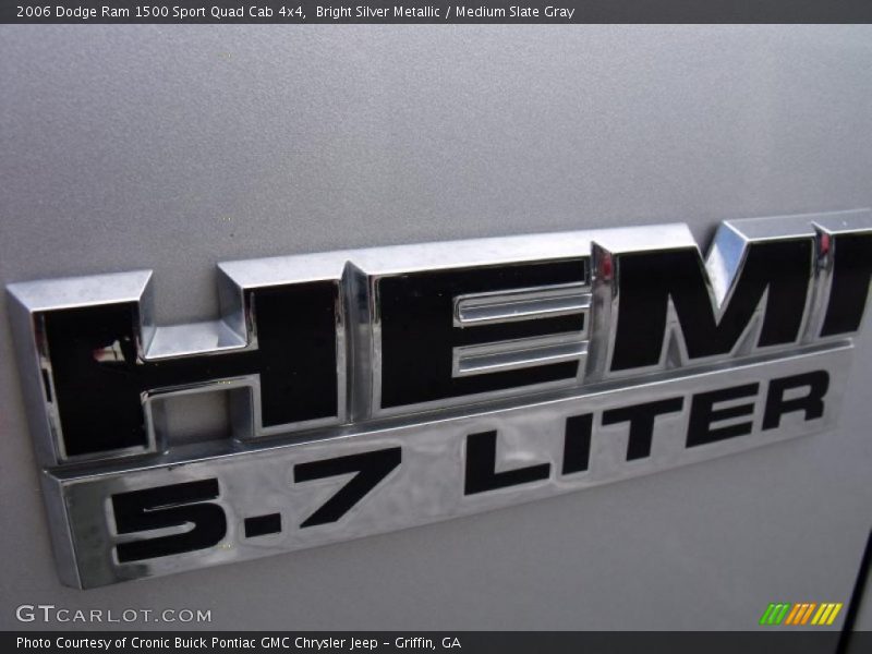 Bright Silver Metallic / Medium Slate Gray 2006 Dodge Ram 1500 Sport Quad Cab 4x4