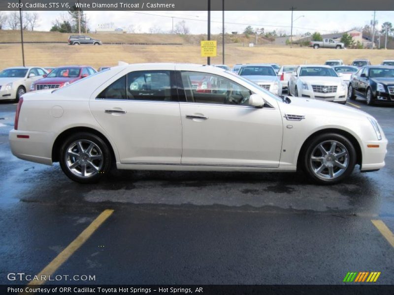 White Diamond Tricoat / Cashmere 2009 Cadillac STS V6