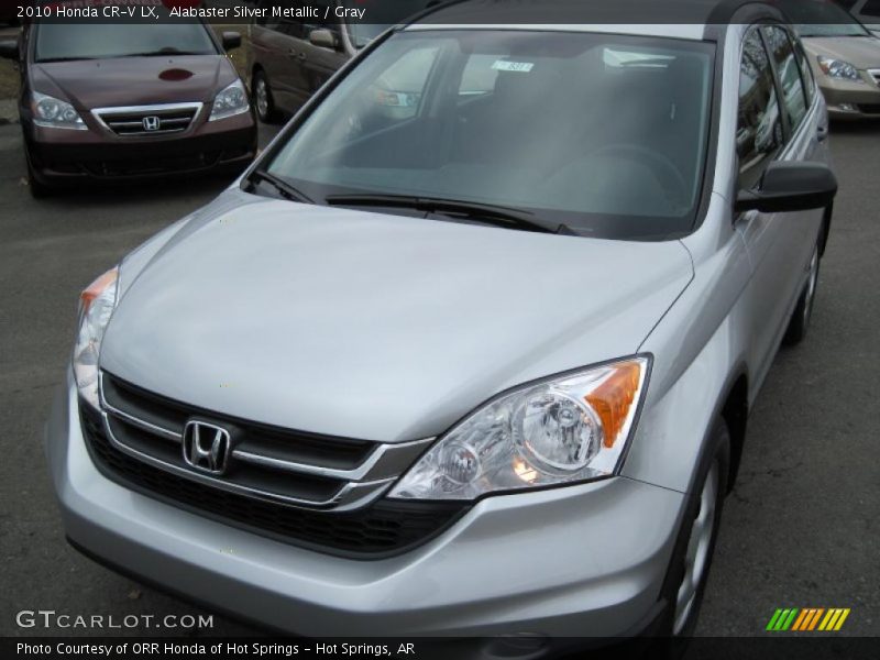Alabaster Silver Metallic / Gray 2010 Honda CR-V LX