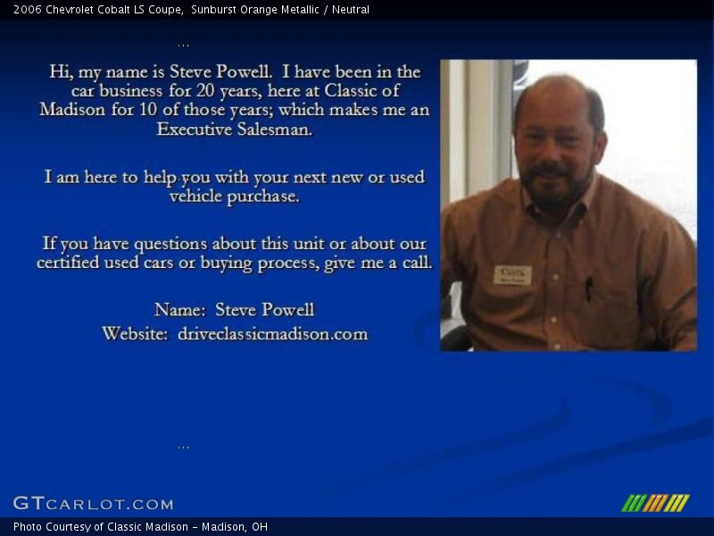 Sunburst Orange Metallic / Neutral 2006 Chevrolet Cobalt LS Coupe