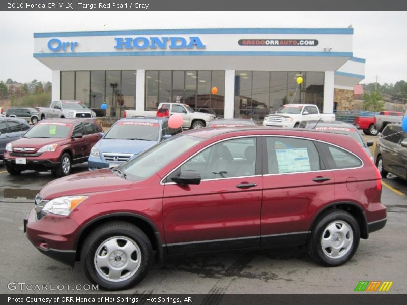 Tango Red Pearl / Gray 2010 Honda CR-V LX