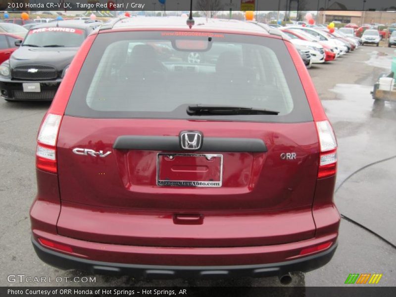 Tango Red Pearl / Gray 2010 Honda CR-V LX