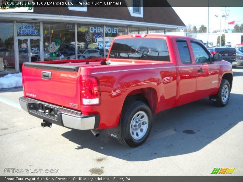 Fire Red / Light Cashmere 2008 GMC Sierra 1500 Extended Cab