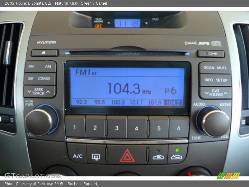 Natural Khaki Green / Camel 2009 Hyundai Sonata GLS