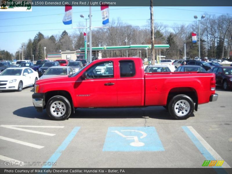 Fire Red / Light Cashmere 2008 GMC Sierra 1500 Extended Cab