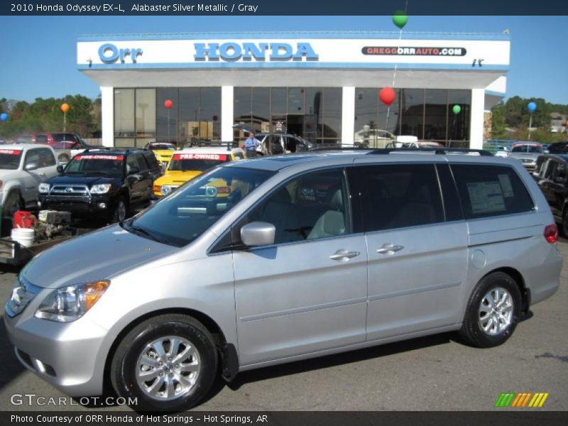 Alabaster Silver Metallic / Gray 2010 Honda Odyssey EX-L