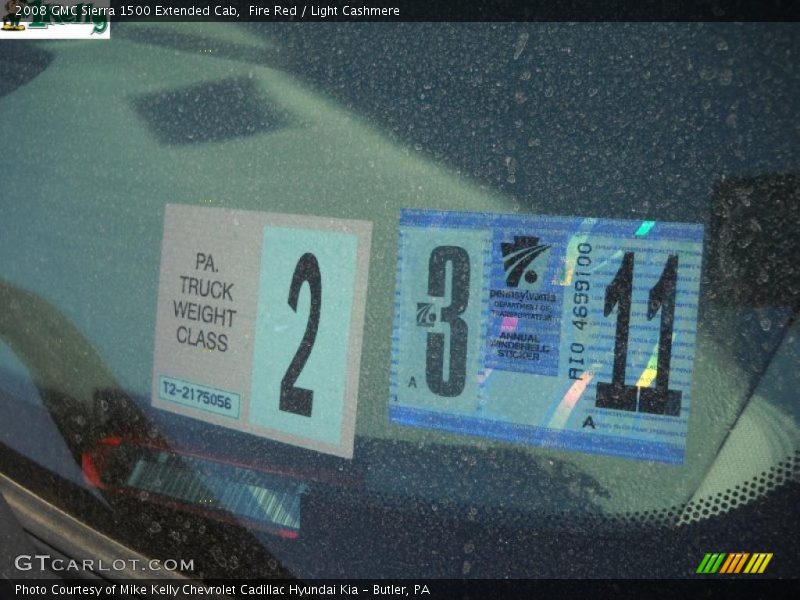 Fire Red / Light Cashmere 2008 GMC Sierra 1500 Extended Cab