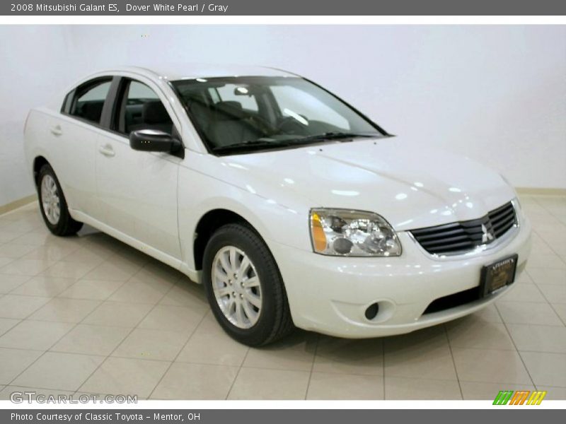 Dover White Pearl / Gray 2008 Mitsubishi Galant ES
