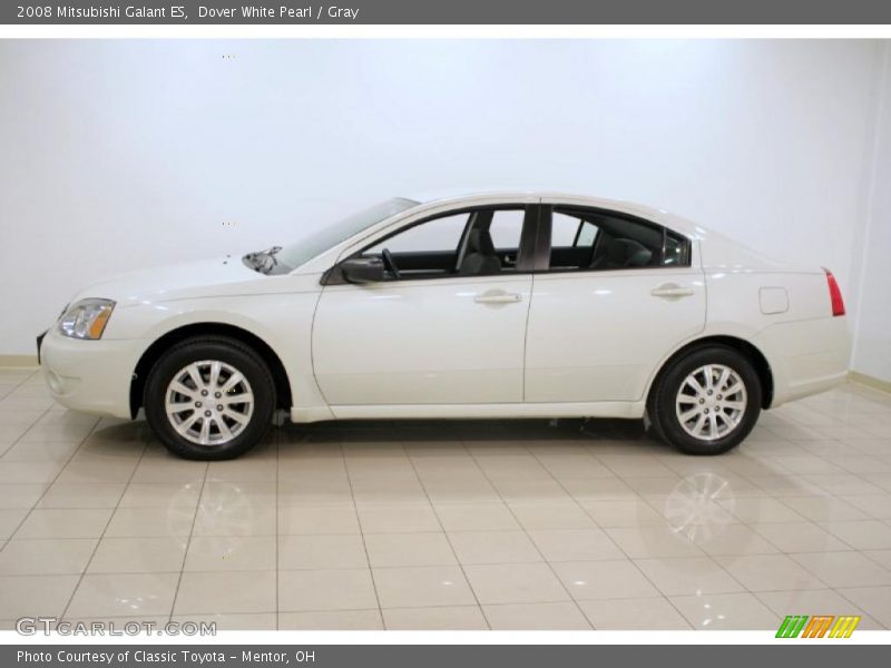 Dover White Pearl / Gray 2008 Mitsubishi Galant ES