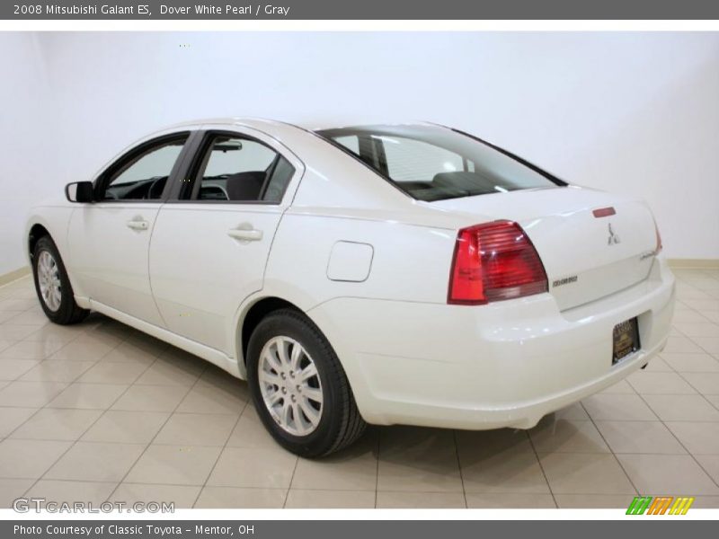 Dover White Pearl / Gray 2008 Mitsubishi Galant ES