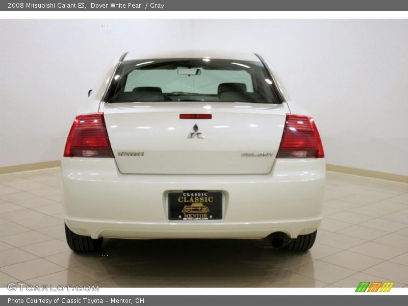 Dover White Pearl / Gray 2008 Mitsubishi Galant ES