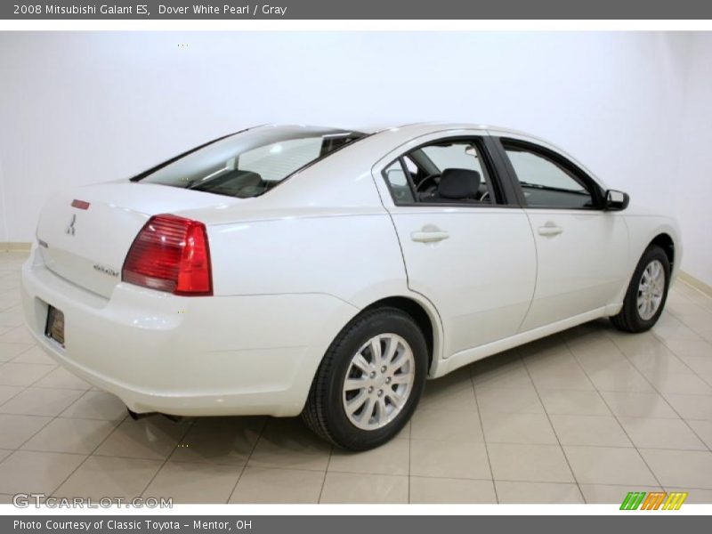 Dover White Pearl / Gray 2008 Mitsubishi Galant ES