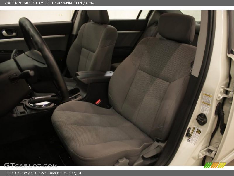 Dover White Pearl / Gray 2008 Mitsubishi Galant ES