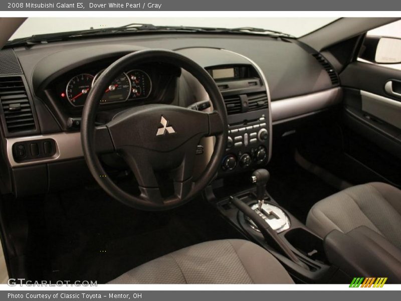 Dover White Pearl / Gray 2008 Mitsubishi Galant ES