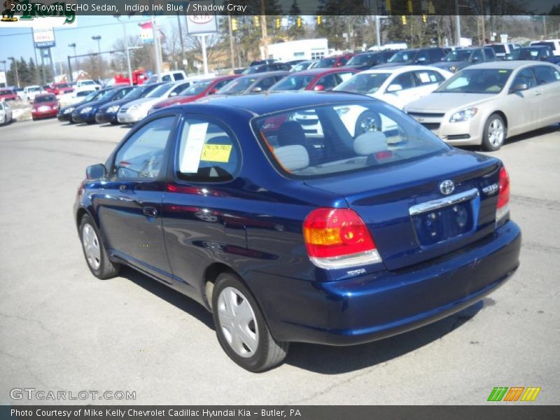 Indigo Ink Blue / Shadow Gray 2003 Toyota ECHO Sedan
