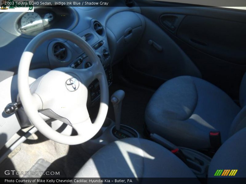 Indigo Ink Blue / Shadow Gray 2003 Toyota ECHO Sedan