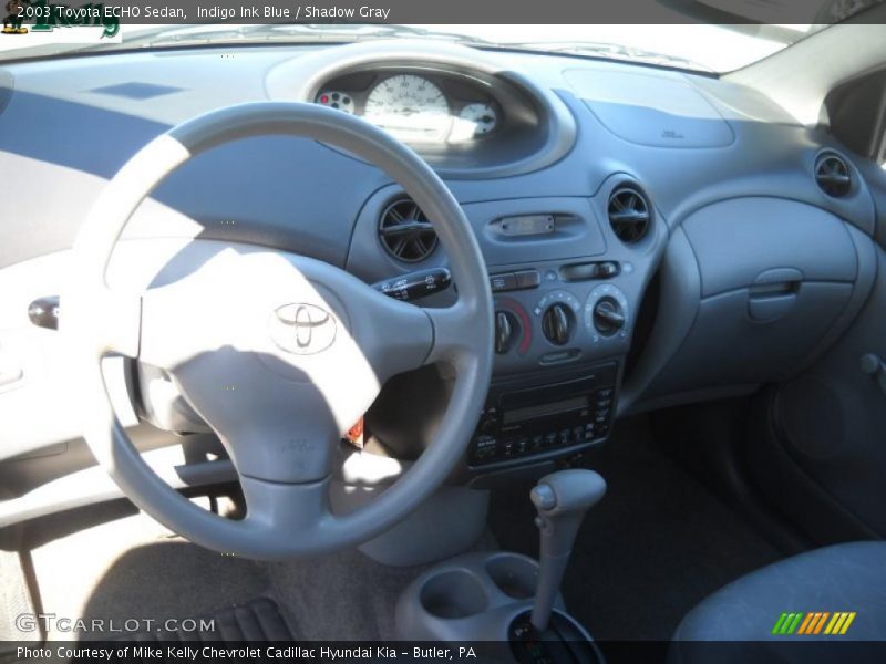 Indigo Ink Blue / Shadow Gray 2003 Toyota ECHO Sedan